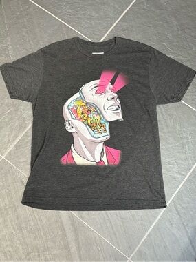 Curbside Graphic T-shirt Gray Slimfit Large